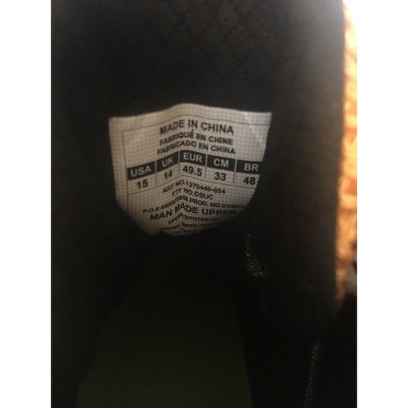 New Under Armour UA Nitro Mid D‎ Mens Football Cleats Yellow Sz 15 1270446-054 - Picture 2 of 10